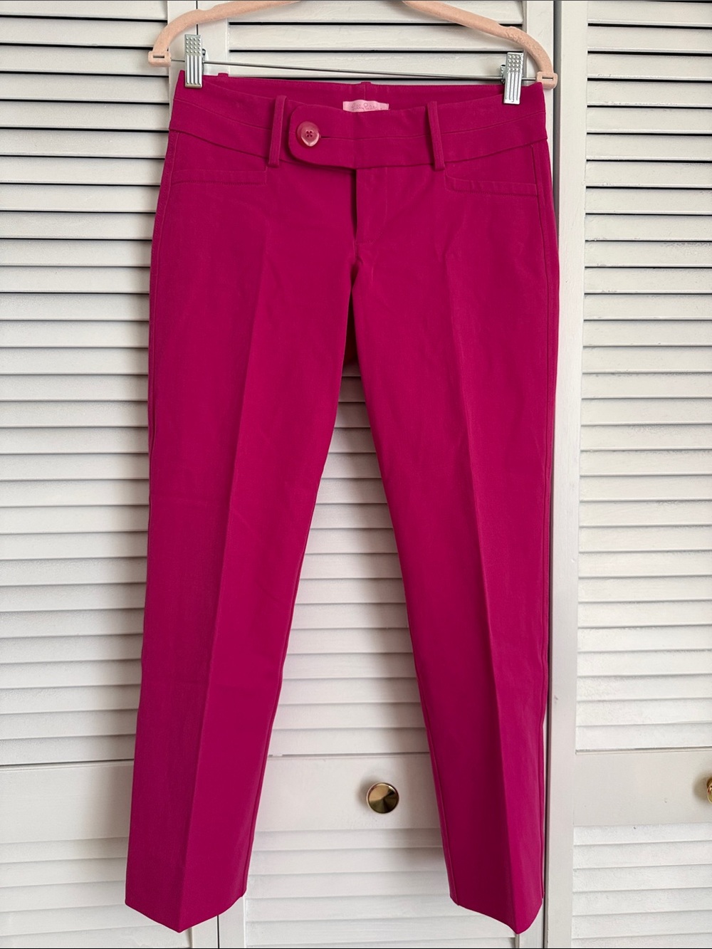 Lilly Pulitzer Hot Pink Cropped Pants